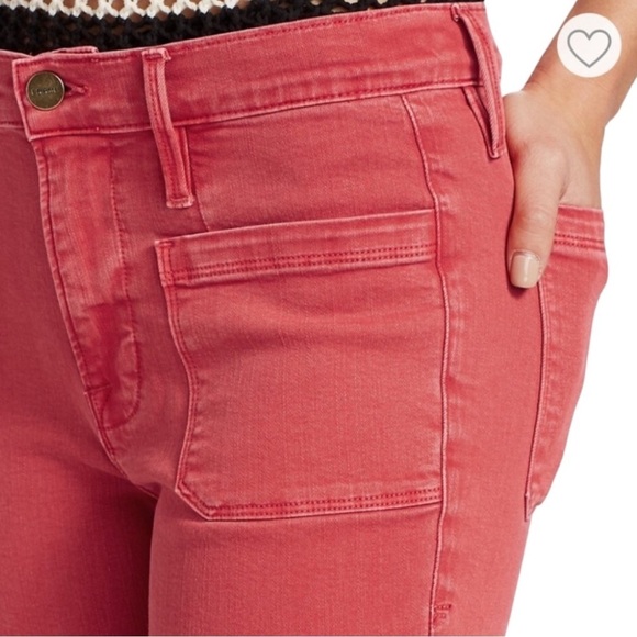 Frame Denim Le Bardot High Rise Skinny Ankle Jeans in Cherry Size 28 - Picture 4 of 14